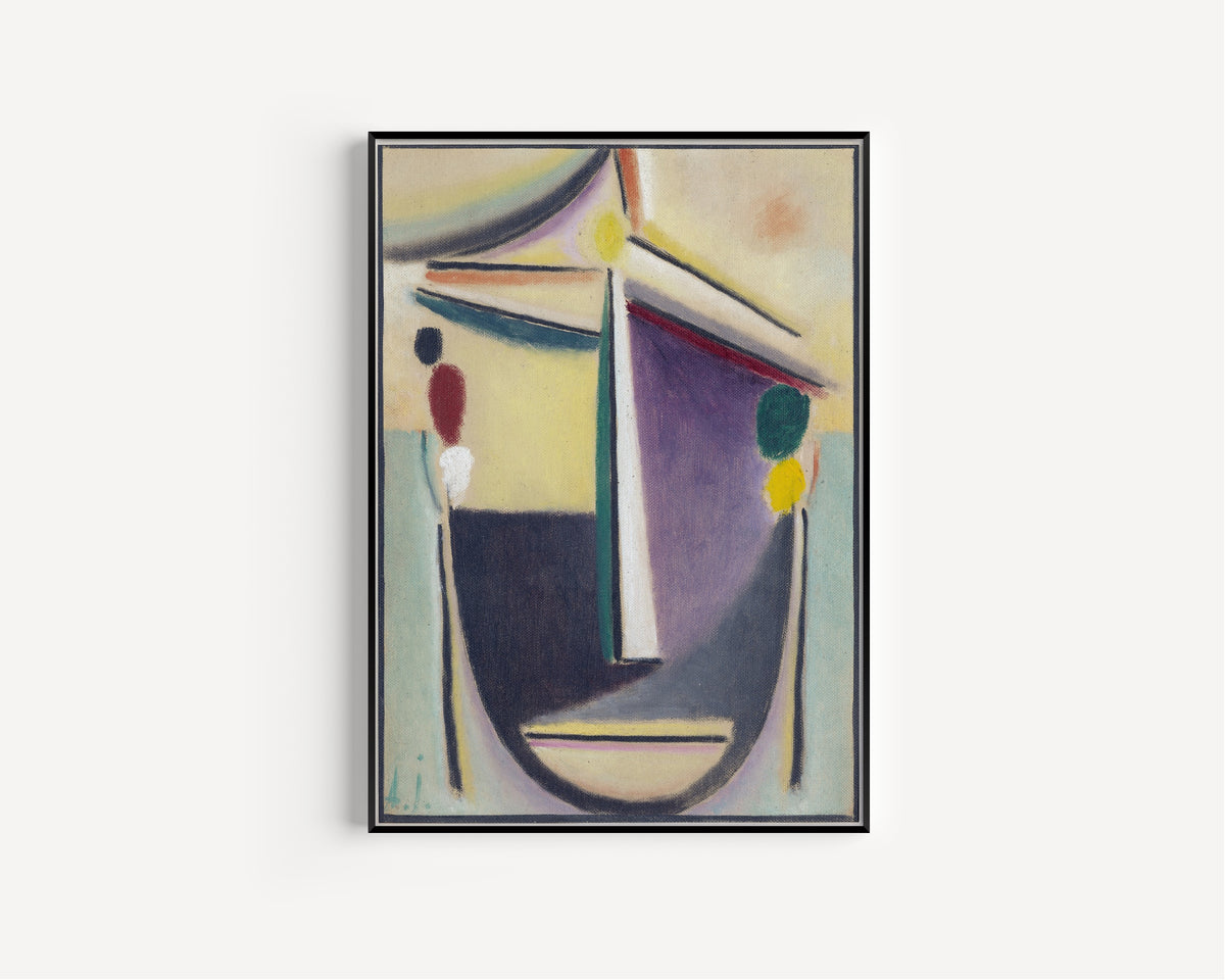 Alexej von Jawlensky — Abstract Head, Black-Yellow-Purple | Expressionist Fine Art Print