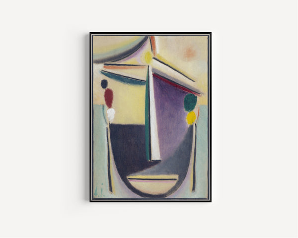 Alexej von Jawlensky — Abstract Head, Black-Yellow-Purple | Expressionist Fine Art Print