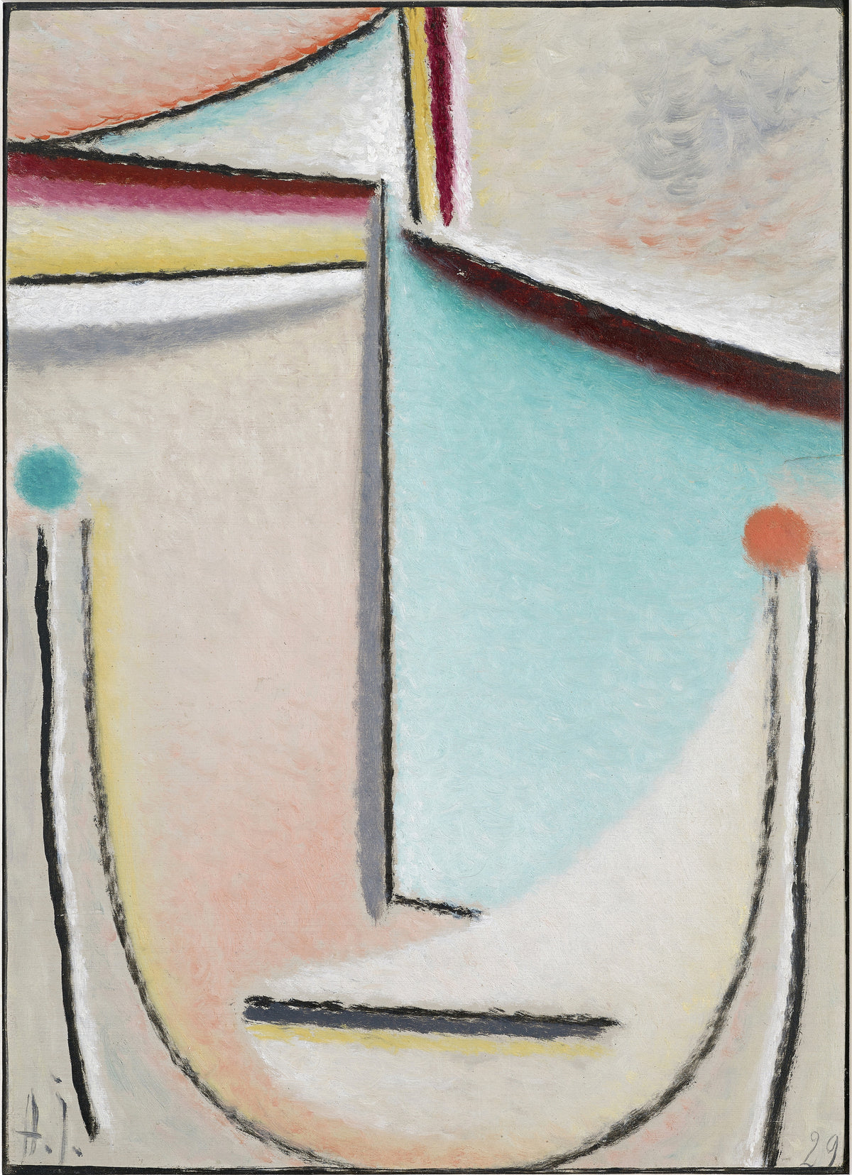 Alexej von Jawlensky — Abstract Head, Pink-Light Blue | Expressionist Fine Art Print