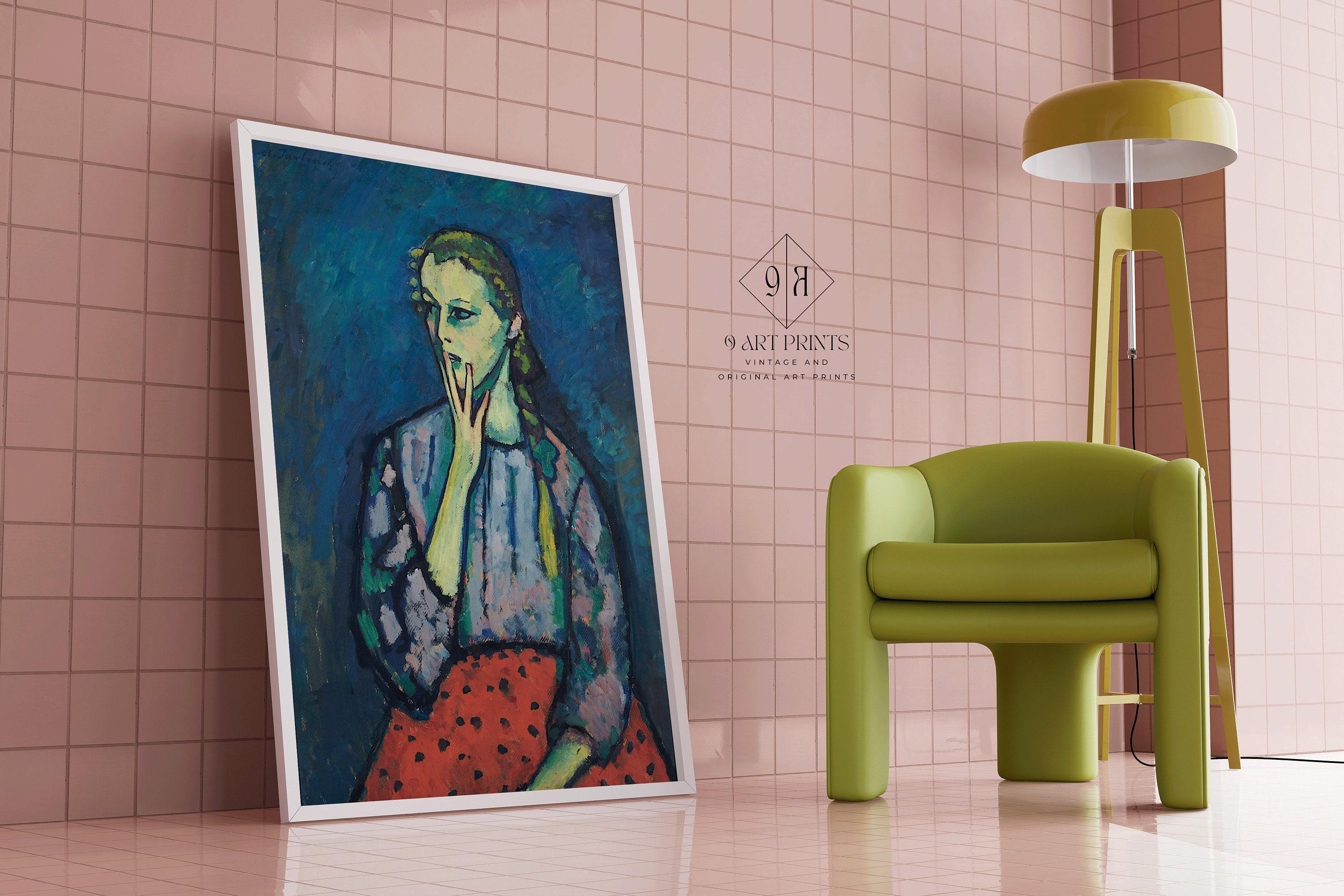 Alexej Von Jawlensky - Portrait of a Girl | Famous Art (available handframed or unframed) - 9ArtPrints