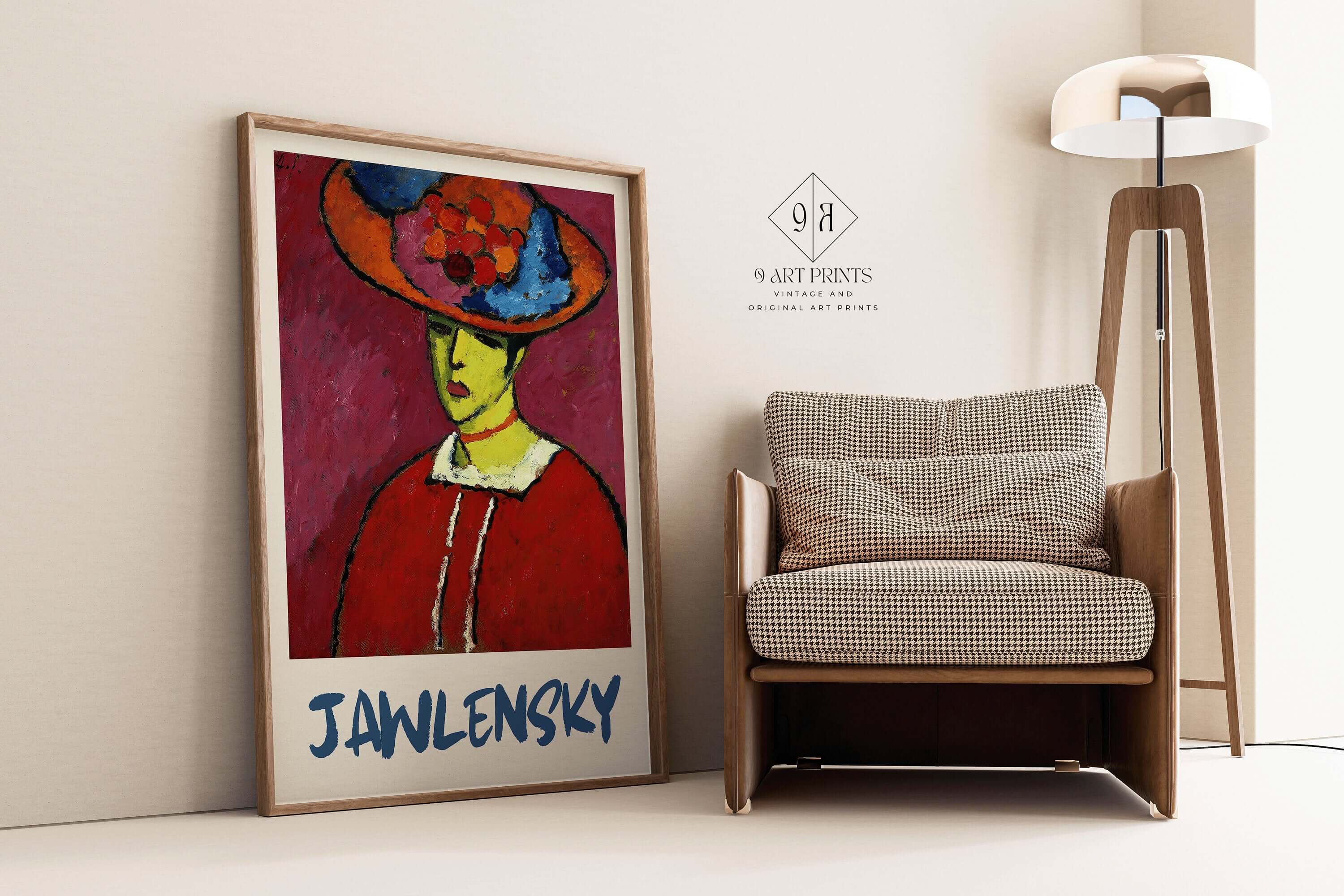 Alexej Von Jawlensky - Schokko in Wide - brimmed Hat | Modernist Art (available framed or unframed) - 9ArtPrints