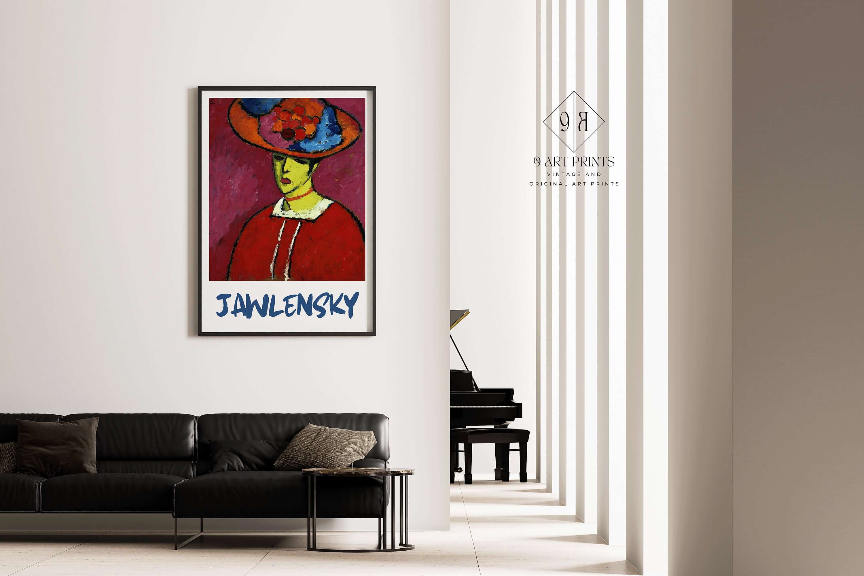 Alexej Von Jawlensky - Schokko in Wide - brimmed Hat | Modernist Art (available framed or unframed) - 9ArtPrints