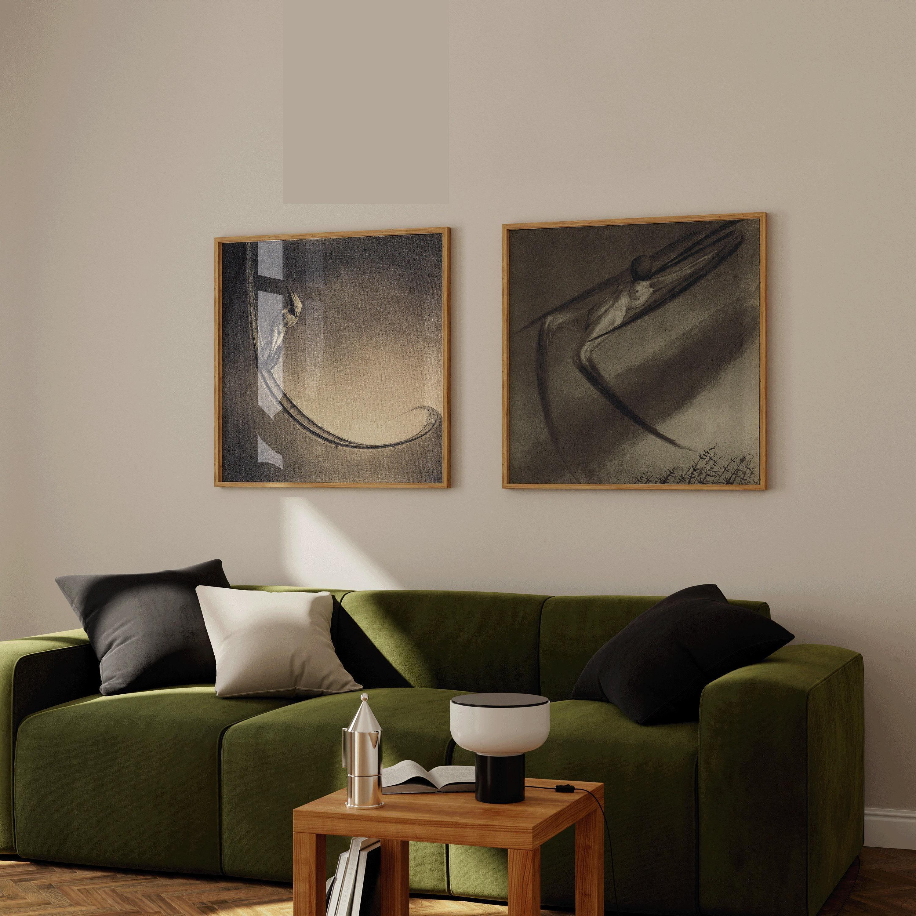 Alfred Kubin Surrealist Print: Man and a Dream, Symbolist Art - 9ArtPrints