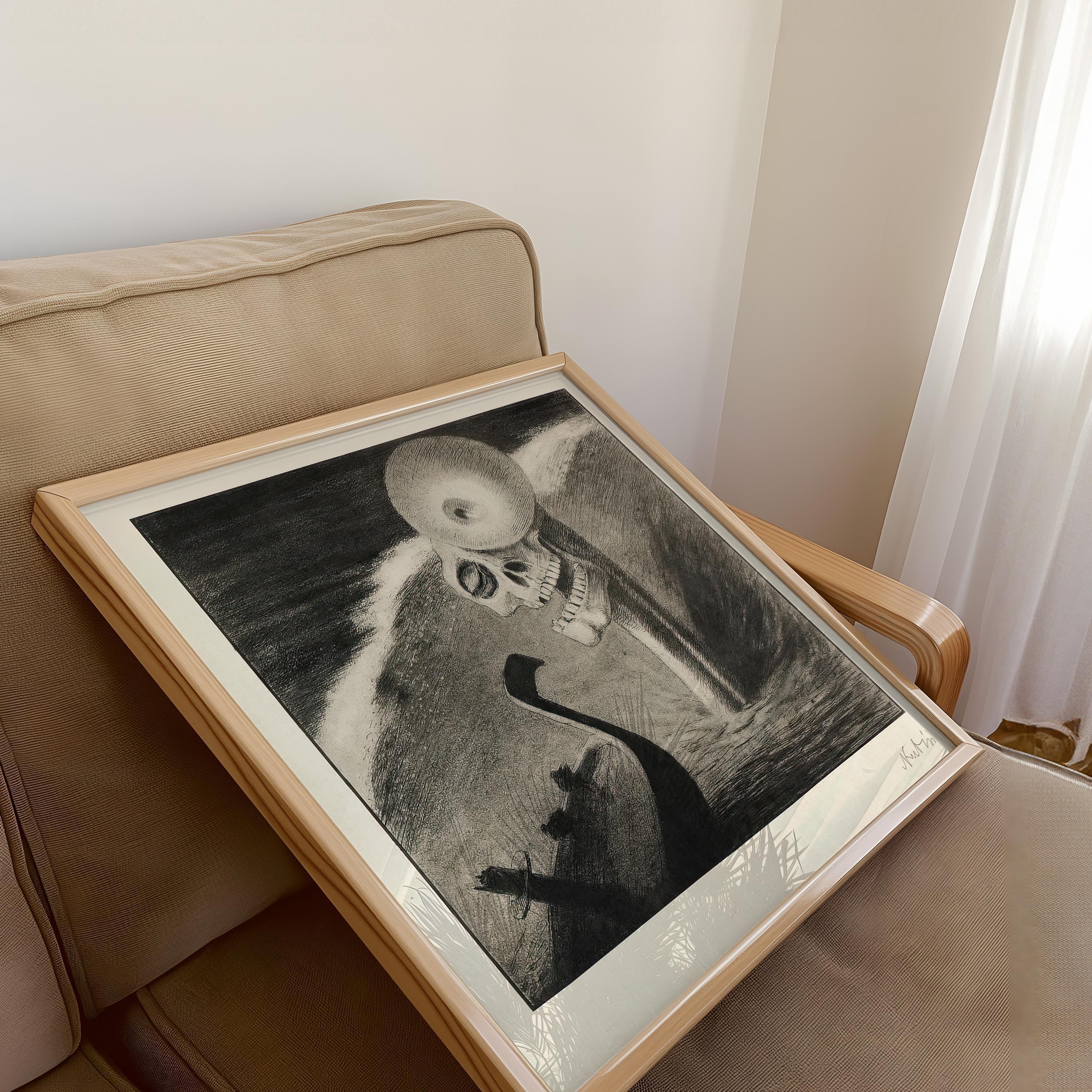 Alfred Kubin - The Horror | Famous Surreal Symbolist Monochrome Sketch Art (available handframed or unframed) 1x1 - 9ArtPrints