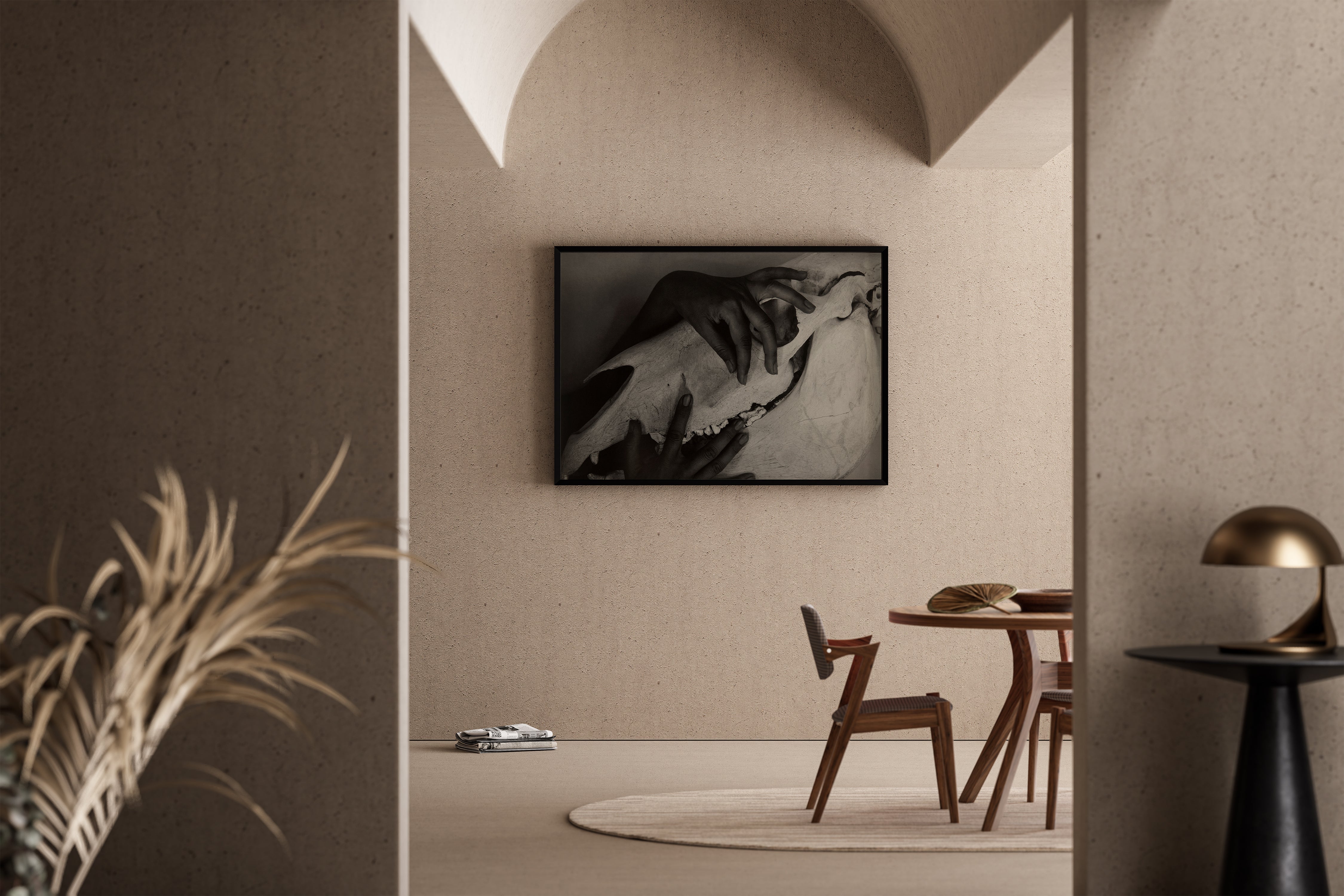 Alfred Stieglitz - Hands and Horse Skull (Photograph featuring Georgia O'Keeffe, 1931) - 9ArtPrints