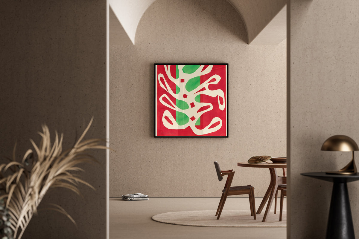 Henri Matisse — White Algae on Red and Green Ground | Papiers Découpés Fine Art Print