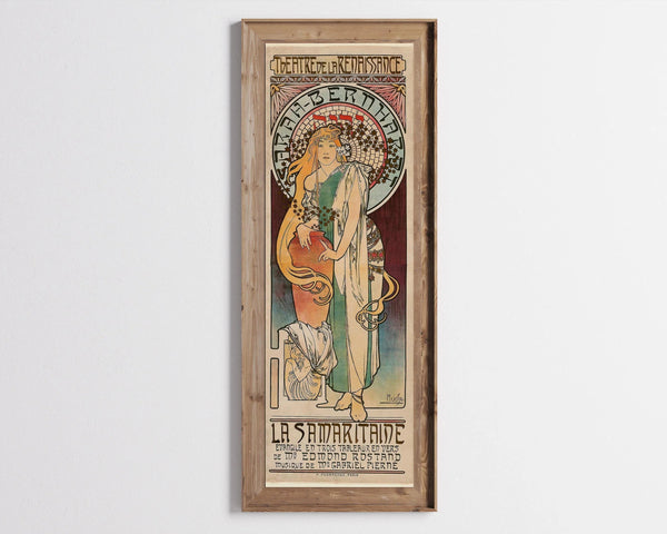Alphonse Mucha — La Samaritaine | Art Nouveau Theatre Poster Print