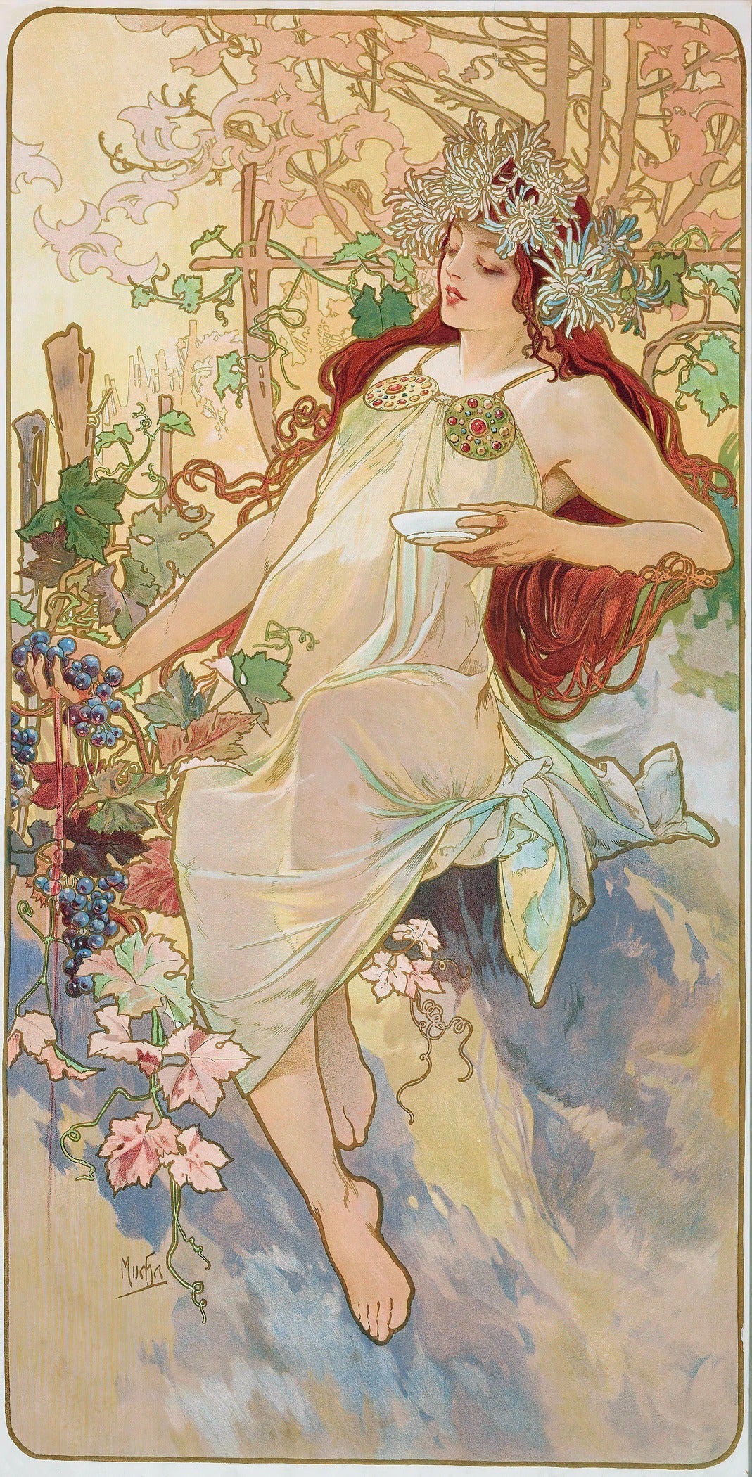 Alphonse Mucha — Les Saisons: Summer | Art Nouveau Poster Print - 9ArtPrints