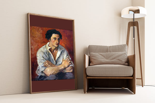 Amrita Sher-Gil — Portrait of a Young Man | Fine Art Giclée Print
