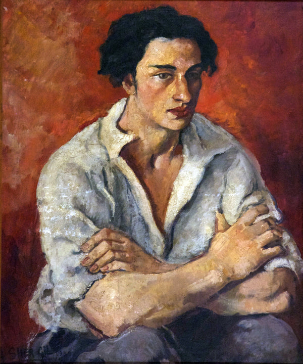 Amrita Sher-Gil — Portrait of a Young Man | Fine Art Giclée Print
