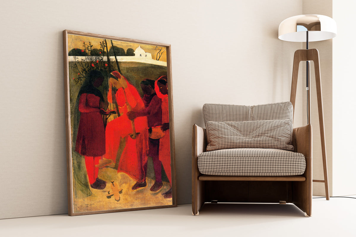 Amrita Sher-Gil — The Swing | Fine Art Giclée Print - 9ArtPrints