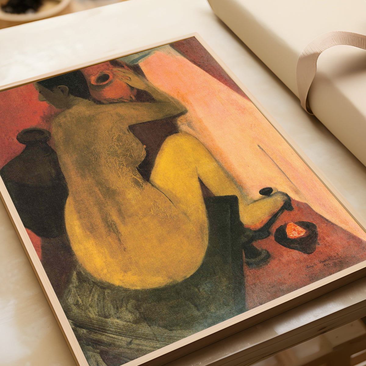 Amrita Sher-Gil — Woman at Bath | Fine Art Giclée Print - 9ArtPrints