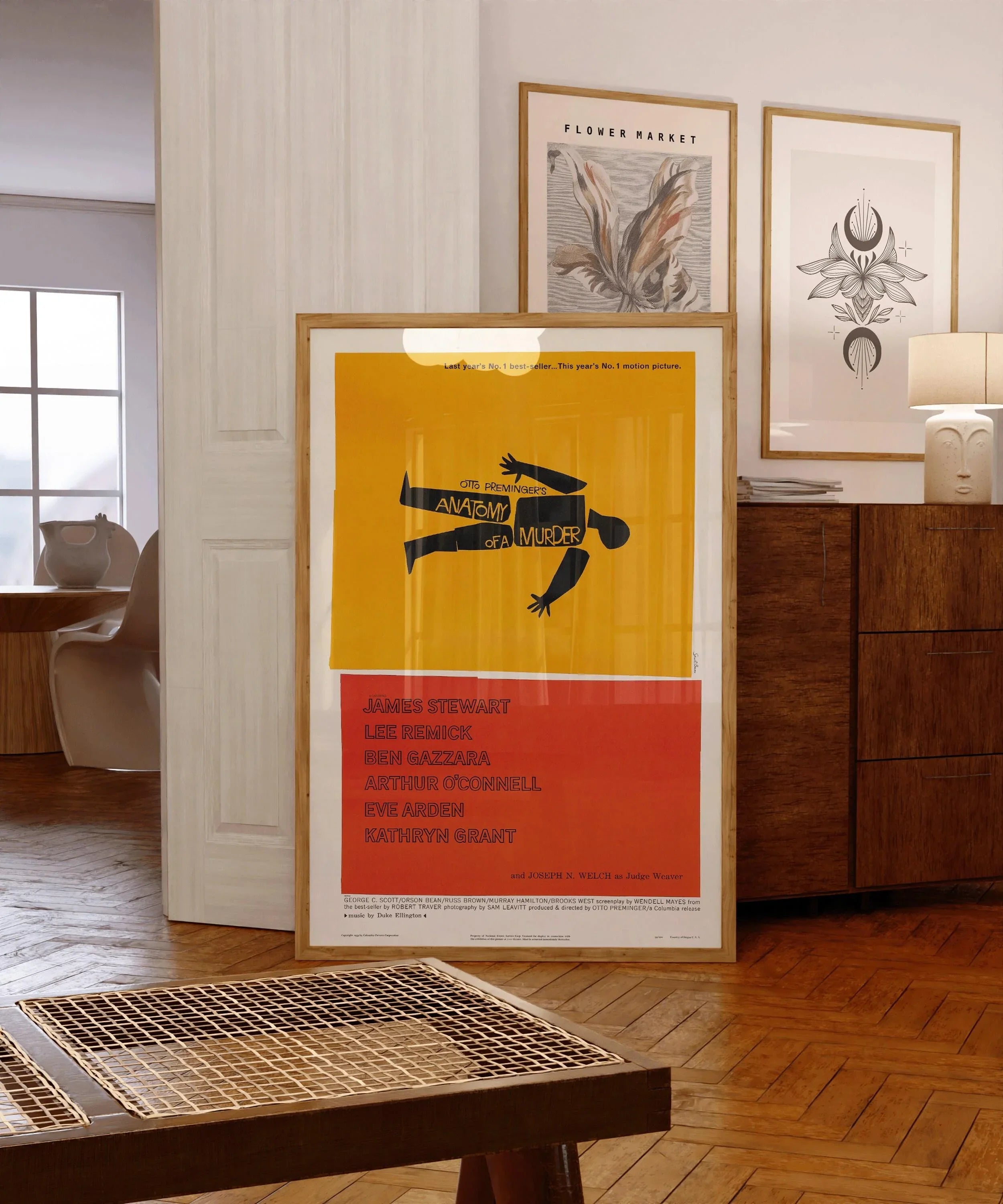 Anatomy of a Murder - Alfred Hitchcock | Classic, Vintage Minimalist Movie Poster Designed by Saul Blass (available framed or unframed) - 9ArtPrints