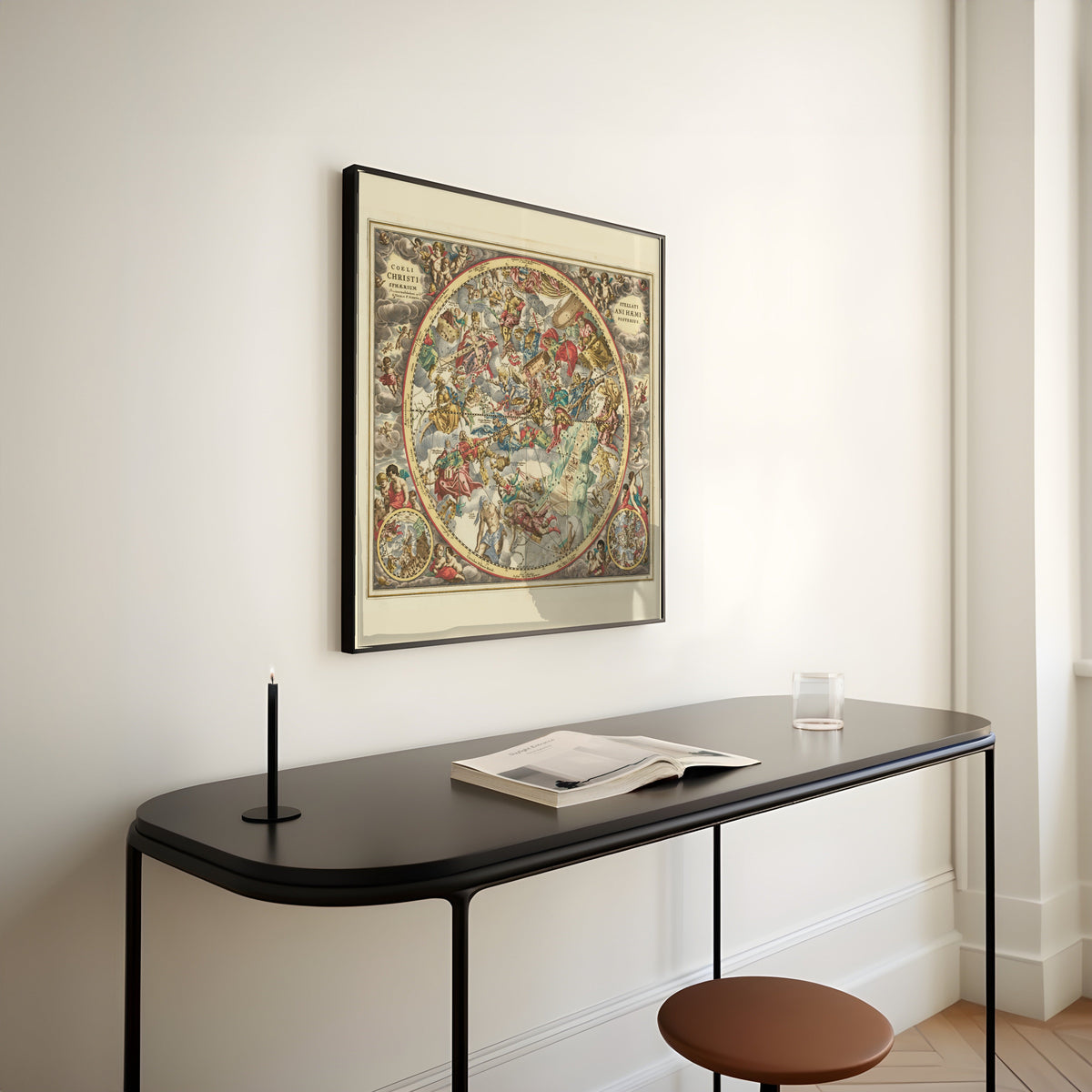 Andreas Cellarius — The Christian Starry Heaven, Second Hemisphere (Plate 23) | Celestial Map Print - 9ArtPrints