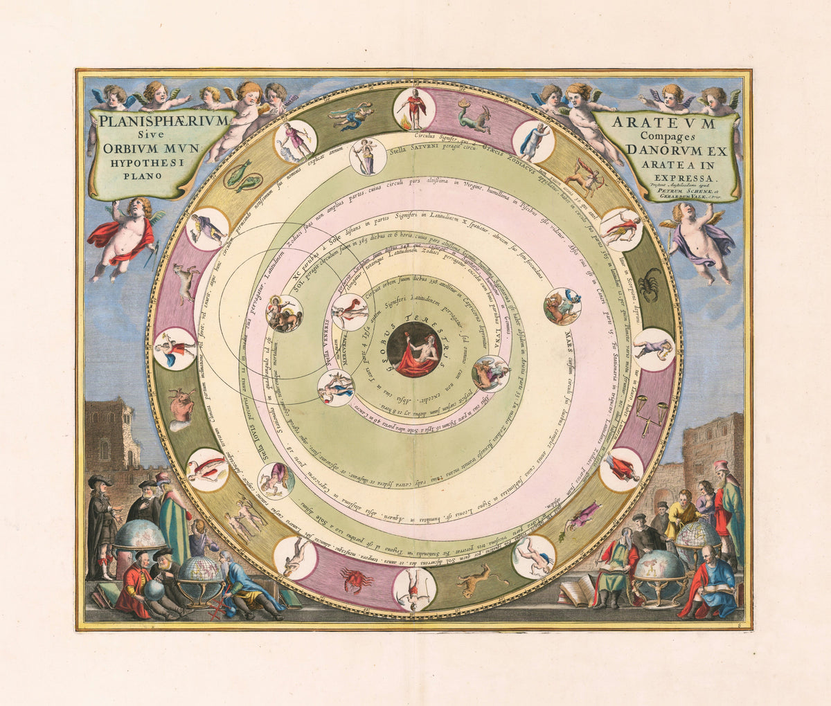 Andreas Cellarius — The Planisphere of Aratus (Plate 8) | Celestial Map Print - 9ArtPrints