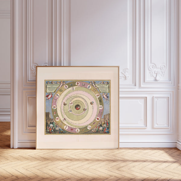 Andreas Cellarius — The Planisphere of Aratus (Plate 8) | Celestial Map Print