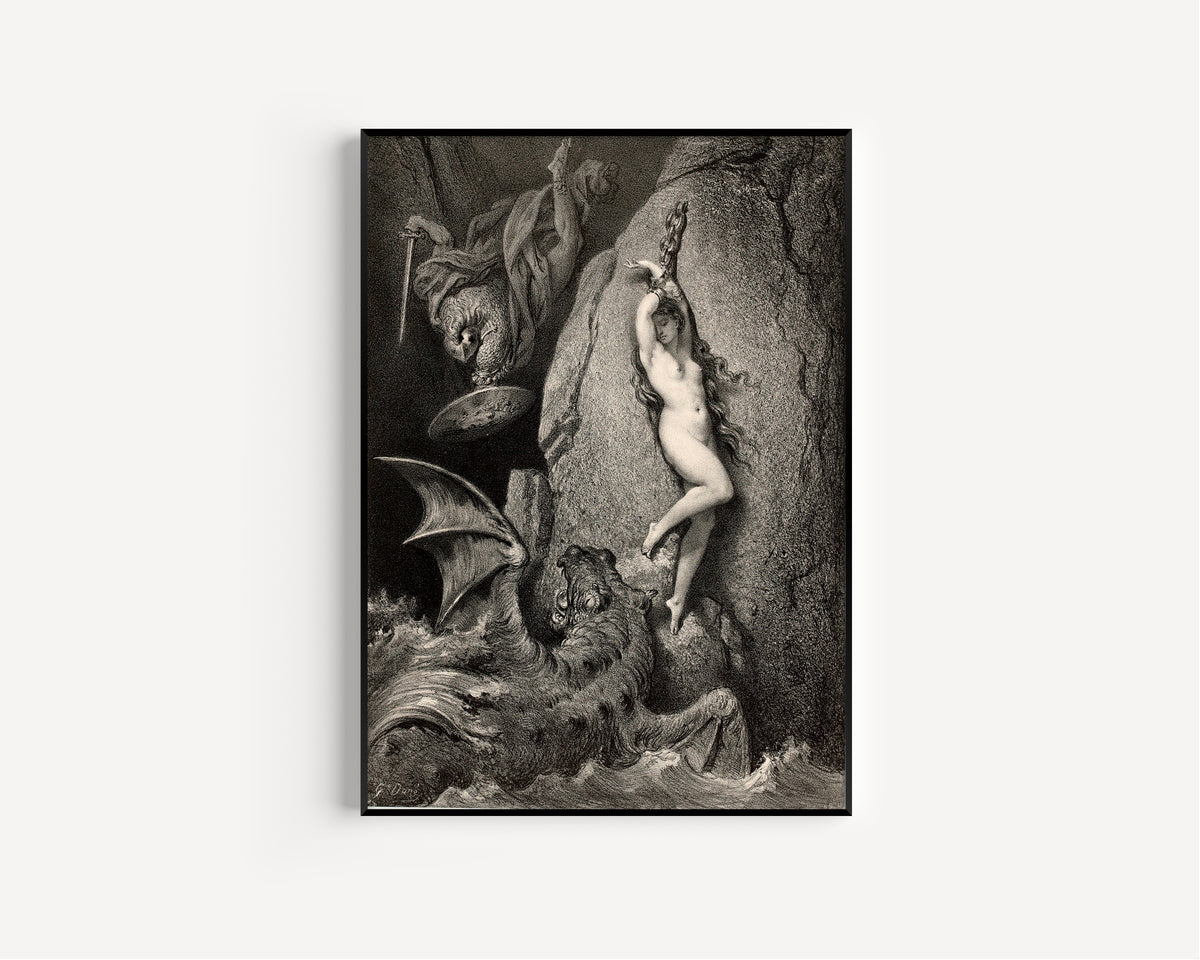 Gustave Doré — Andromeda (Andromède) | Engraving Print