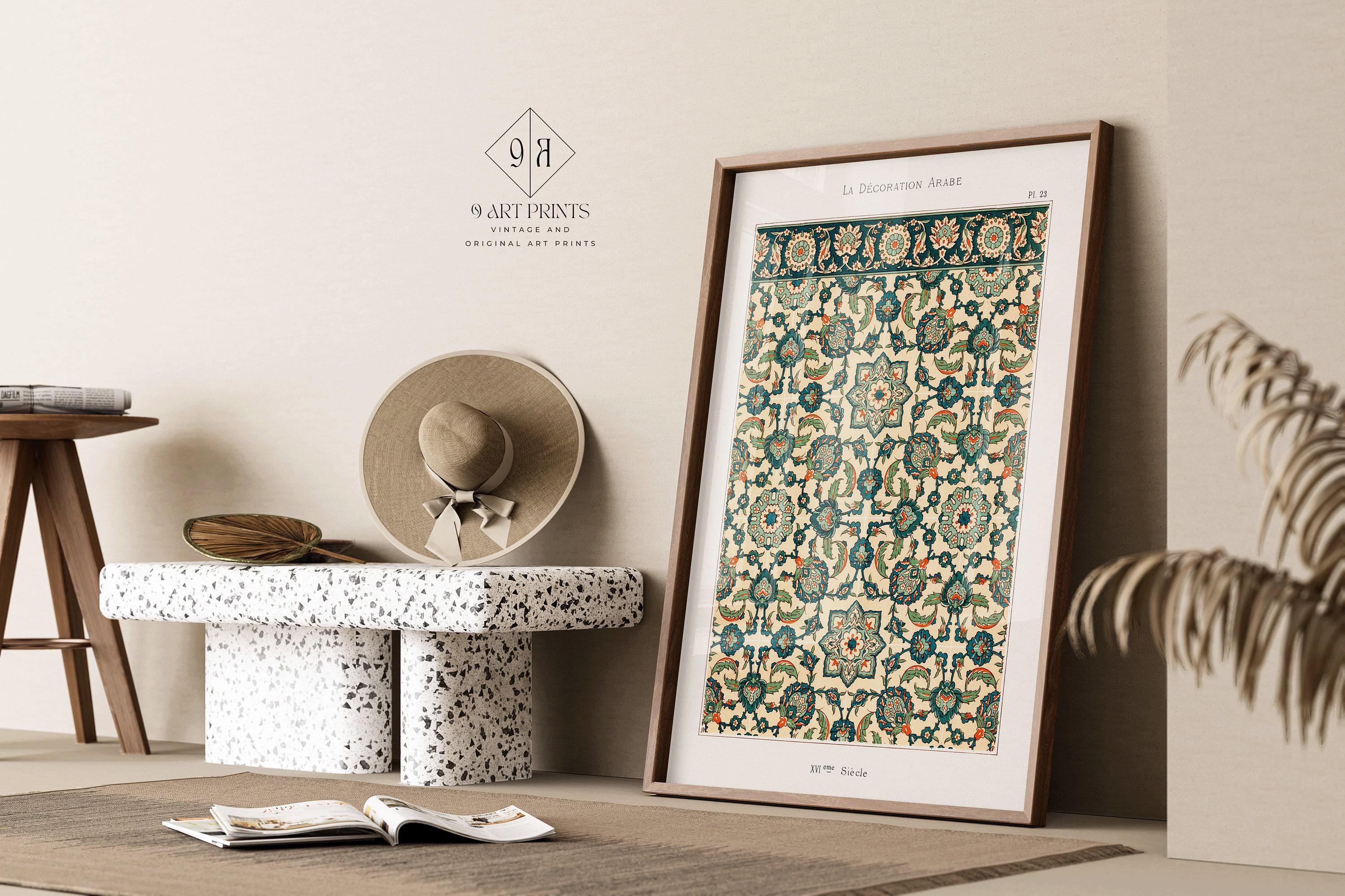 Arabian Pattern 23 - Emille Prisses D'Avennes | Vintage Middle - Eastern Islamic Persian Pattern Art (available framed or unframed) - 9ArtPrints