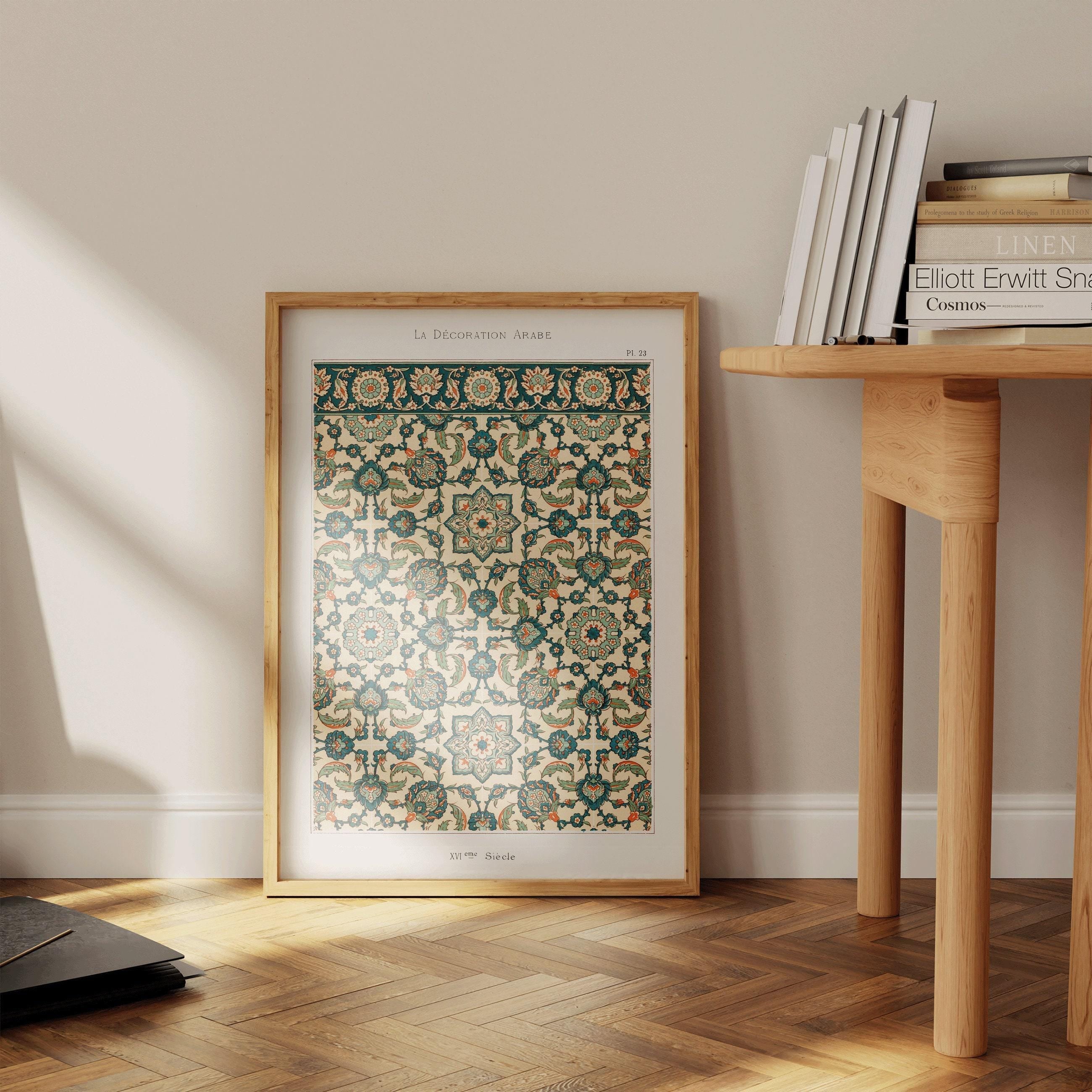 Arabian Pattern 23 - Emille Prisses D'Avennes | Vintage Middle - Eastern Islamic Persian Pattern Art (available framed or unframed) - 9ArtPrints