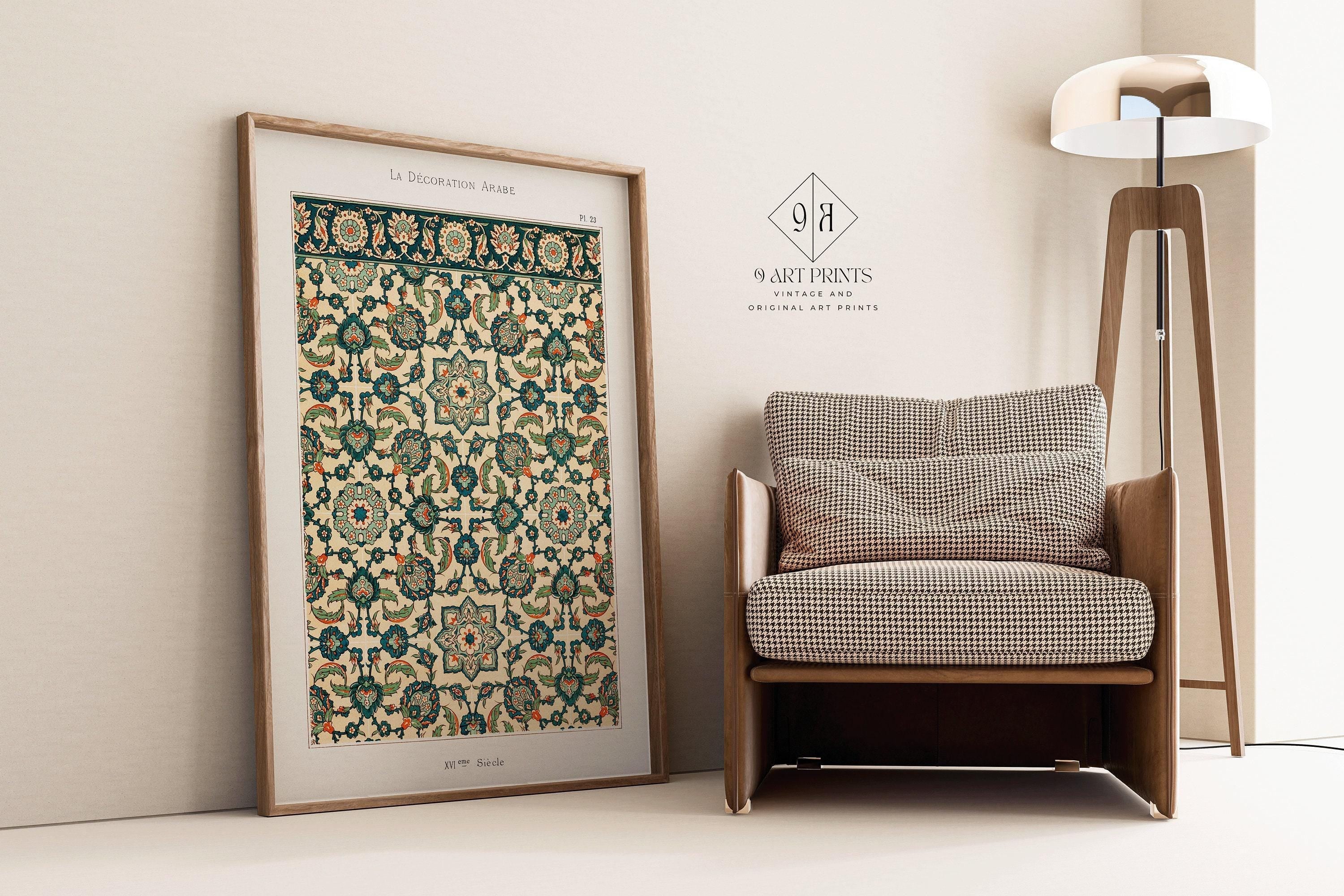 Arabian Pattern 23 - Emille Prisses D'Avennes | Vintage Middle - Eastern Islamic Persian Pattern Art (available framed or unframed) - 9ArtPrints