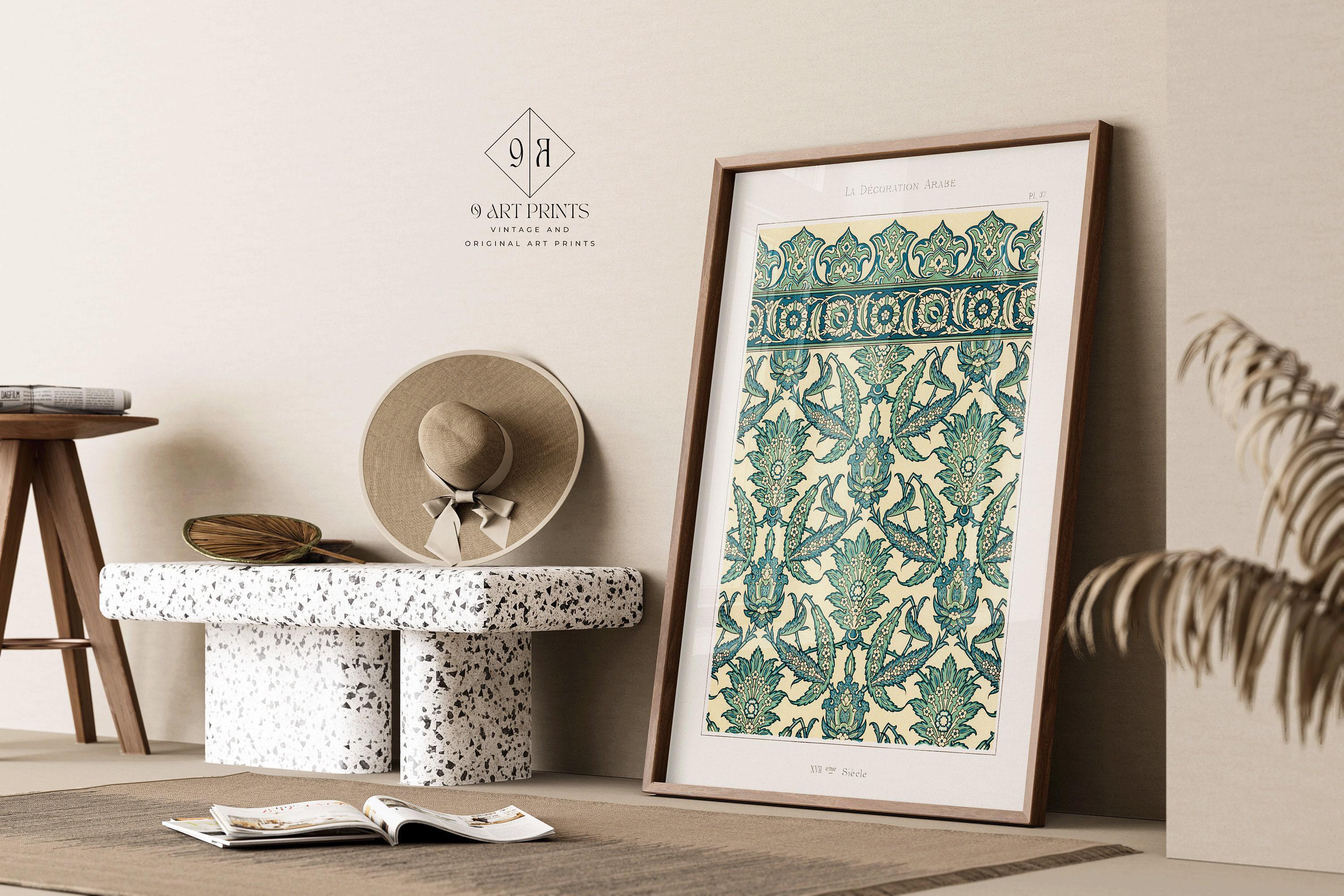 Arabian Pattern 37 - Emille Prisses D'Avennes | Vintage Middle - Eastern Islamic Persian Pattern Art (available framed or unframed) - 9ArtPrints