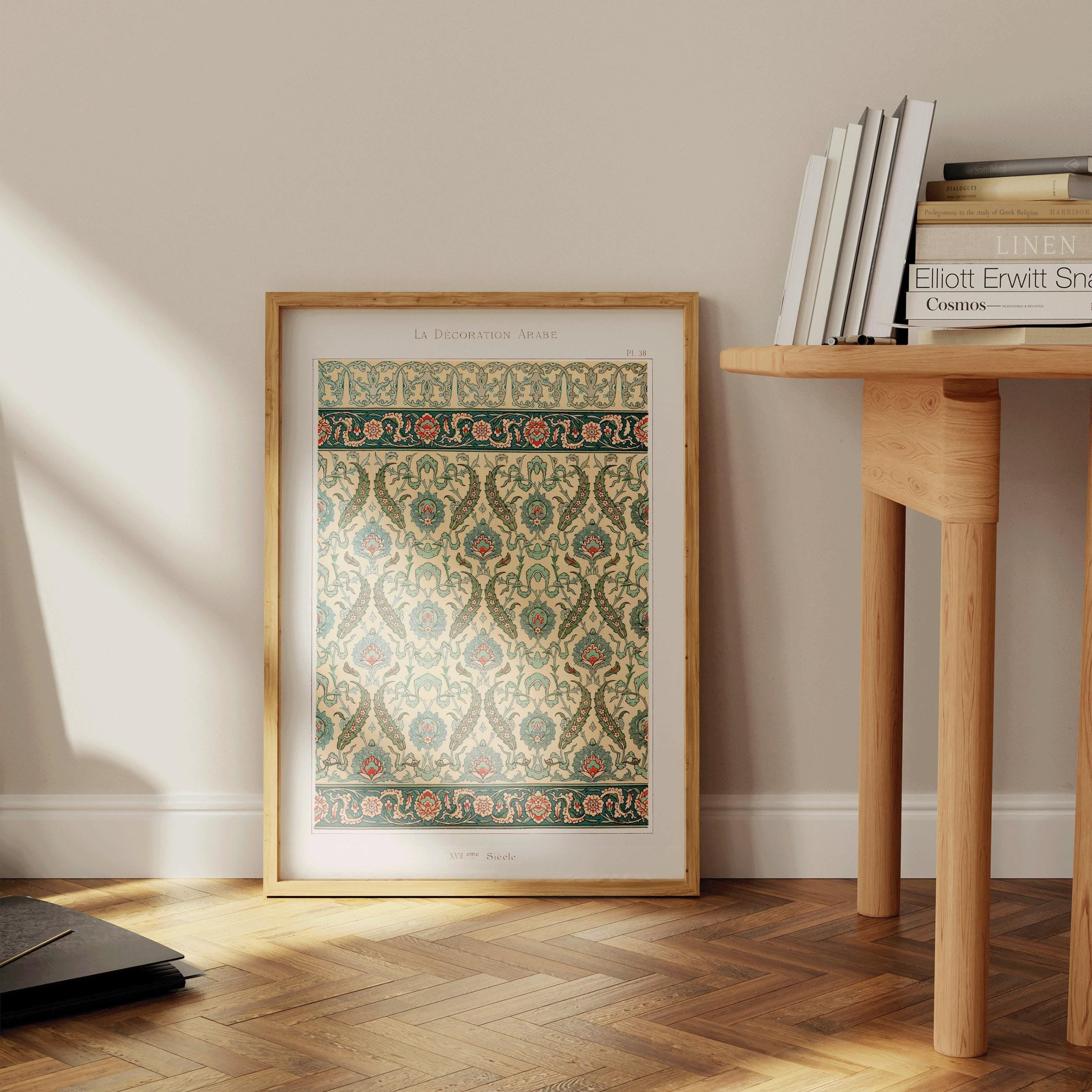 Arabian Pattern 38 - Emille Prisses D'Avennes | Vintage Middle - Eastern Islamic Persian Pattern Art (available framed or unframed) - 9ArtPrints