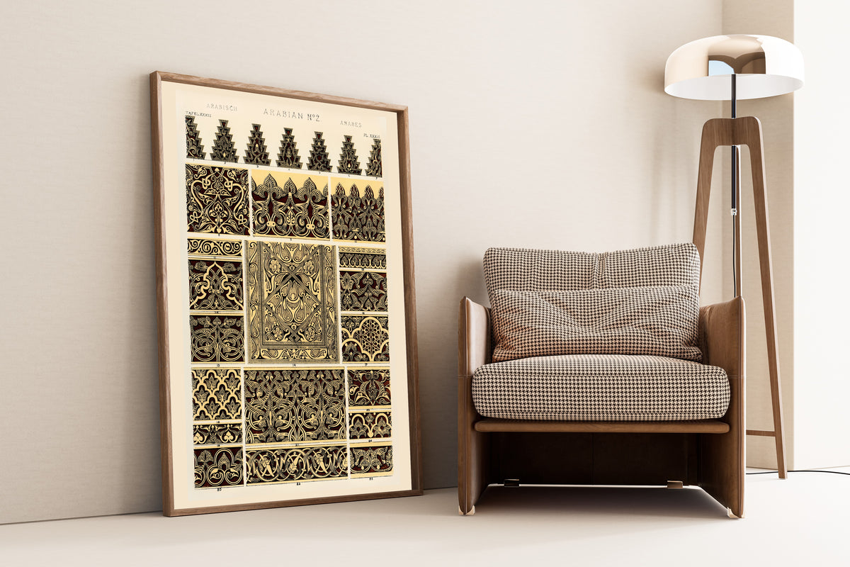 Owen Jones — Arabian No. 2, from The Grammar of Ornament | Ornament Plate Print