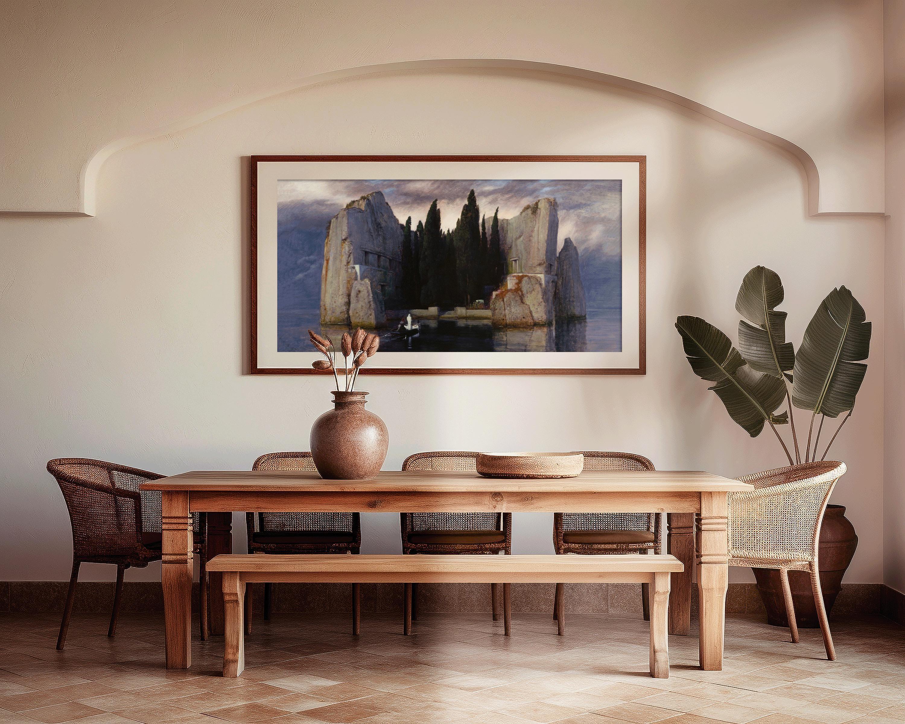 Arnold B√∂cklin - The Isle of the Dead | Eerie and Evocative Symbolist Art | PRINT | Available framed 2x1 - 9ArtPrints