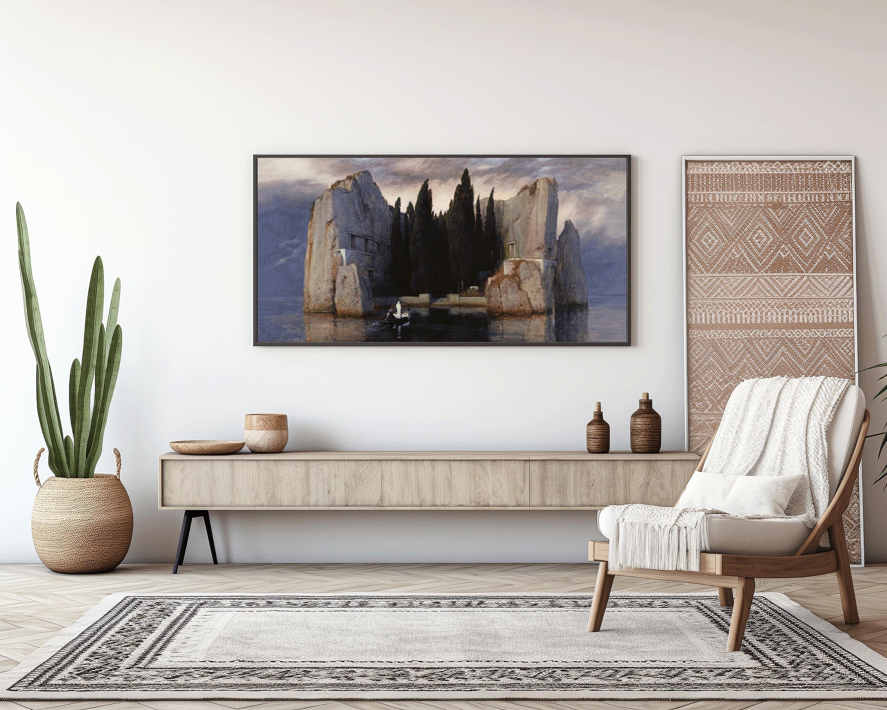 Arnold B√∂cklin - The Isle of the Dead | Eerie and Evocative Symbolist Art | PRINT | Available framed 2x1 - 9ArtPrints