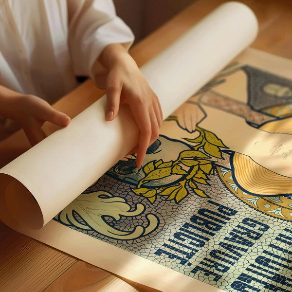 Eugène Roux — Moullot Marseille (1897) | Art Nouveau Mosaic Poster Print