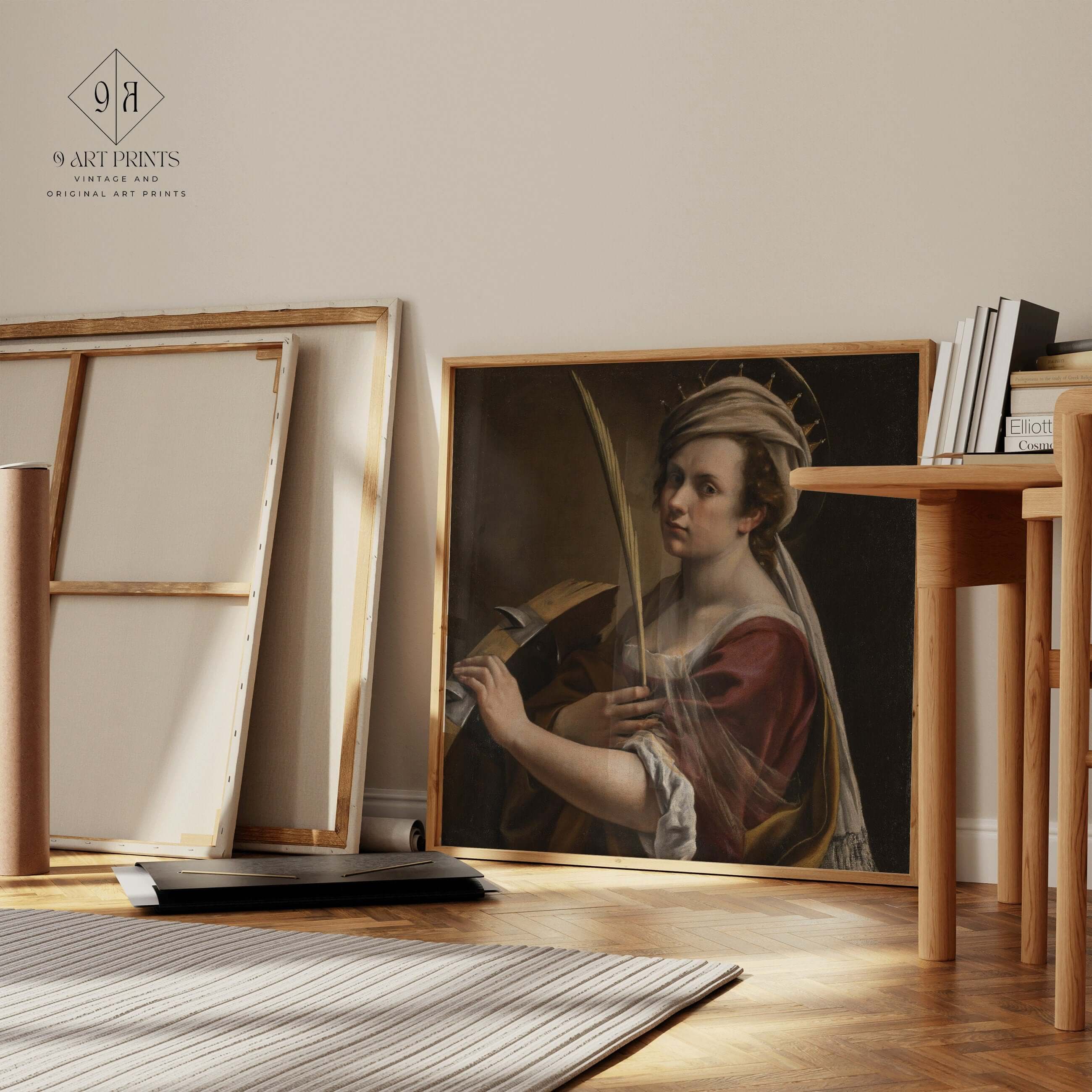 Artemisia Gentileschi - Self Portrait as St. Catherine of Alexandria | Renaissance Art (available framed or unframed) - 9ArtPrints