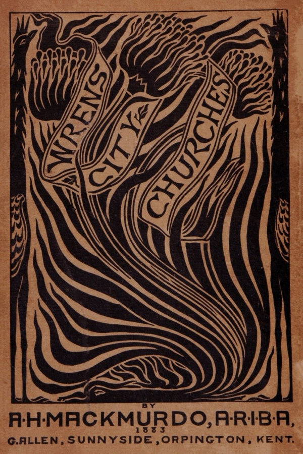 Arthur Haygate Mackmurdo Wren's City Churches Art Print: Vintage Book Cover Poster