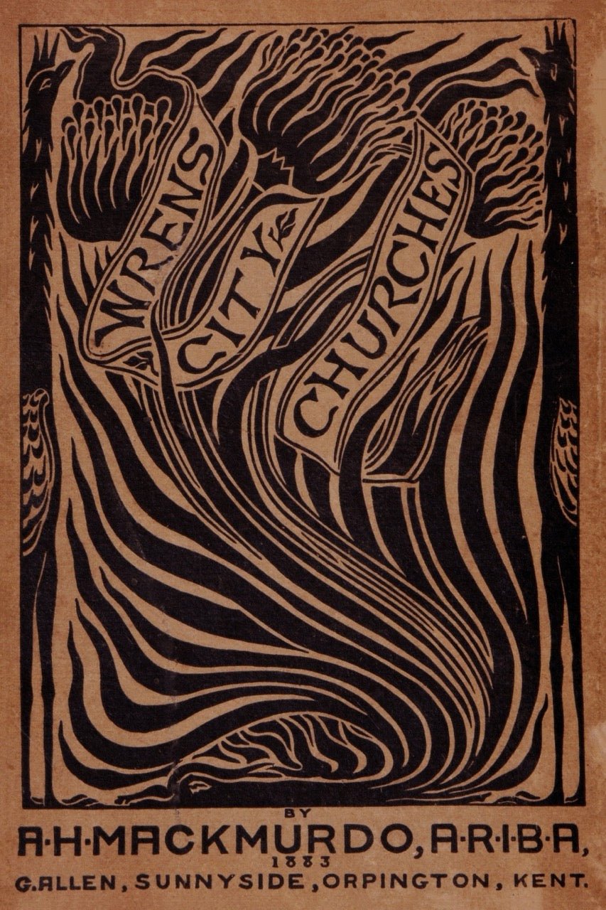 Arthur Haygate Mackmurdo Wren's City Churches Art Print: Vintage Book Cover Poster - 9ArtPrints