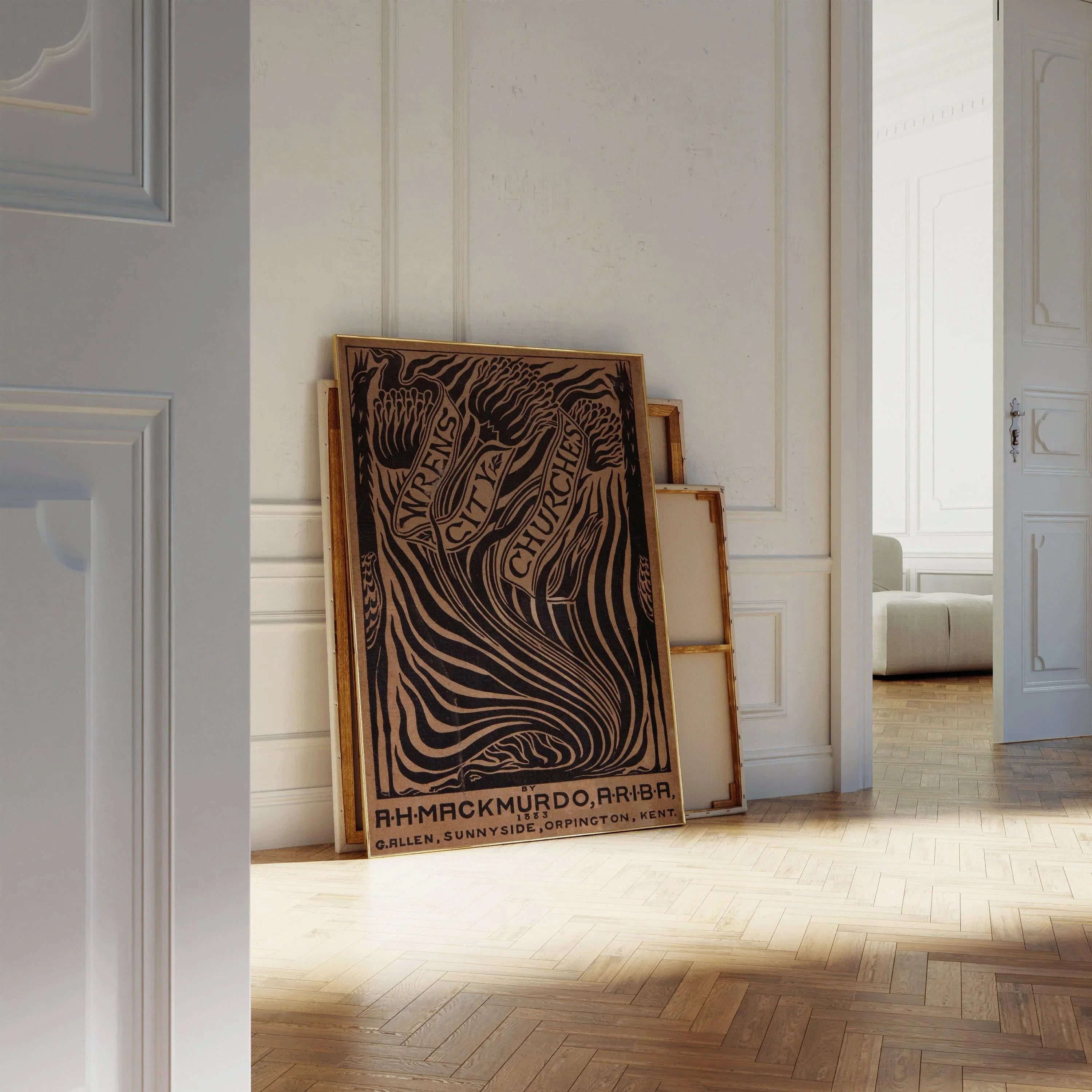 Arthur Haygate Mackmurdo Wren's City Churches Art Print: Vintage Book Cover Poster - 9ArtPrints