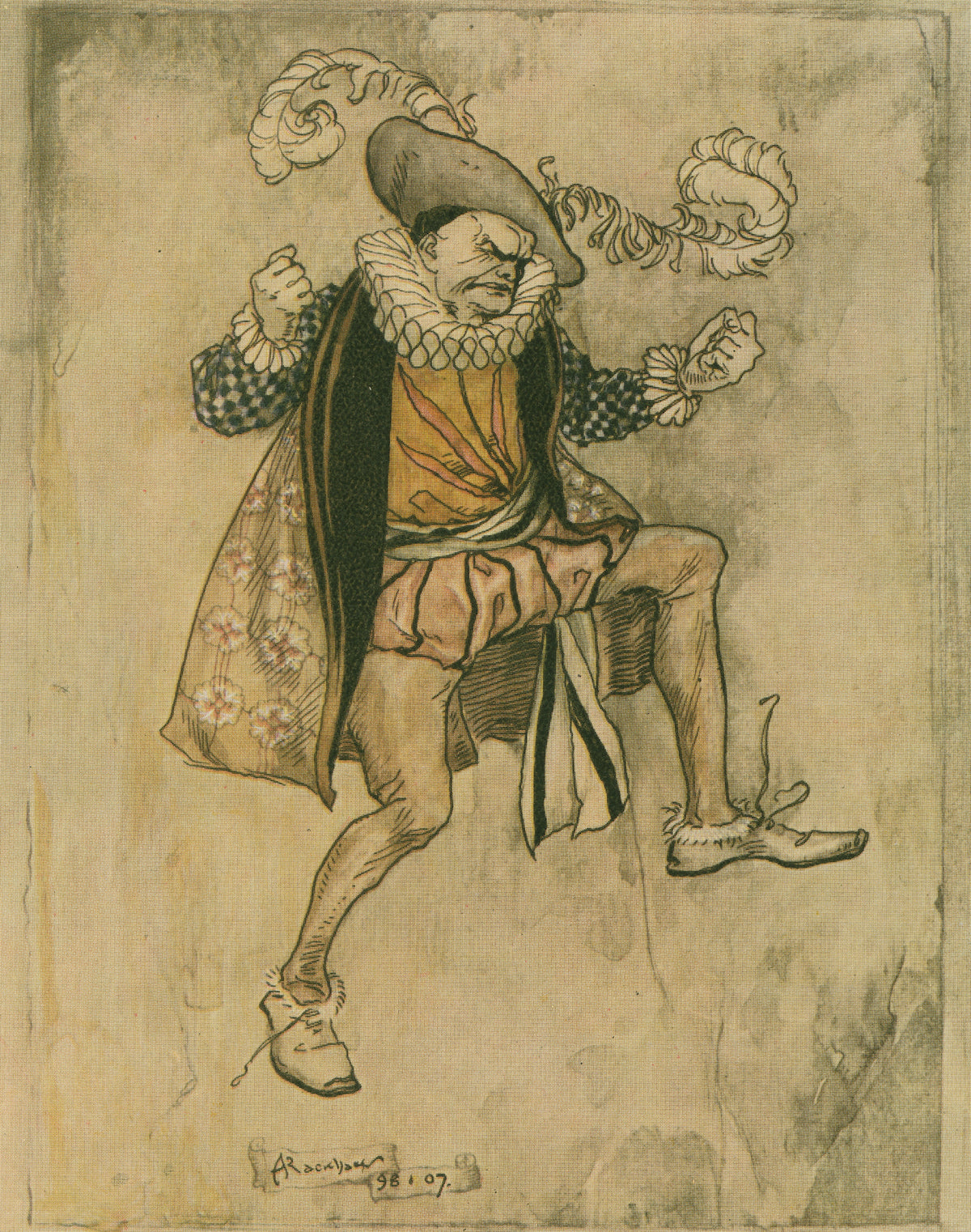 Arthur Rackham — He Bounced Up and Down | Fairy Tale Illustration Print