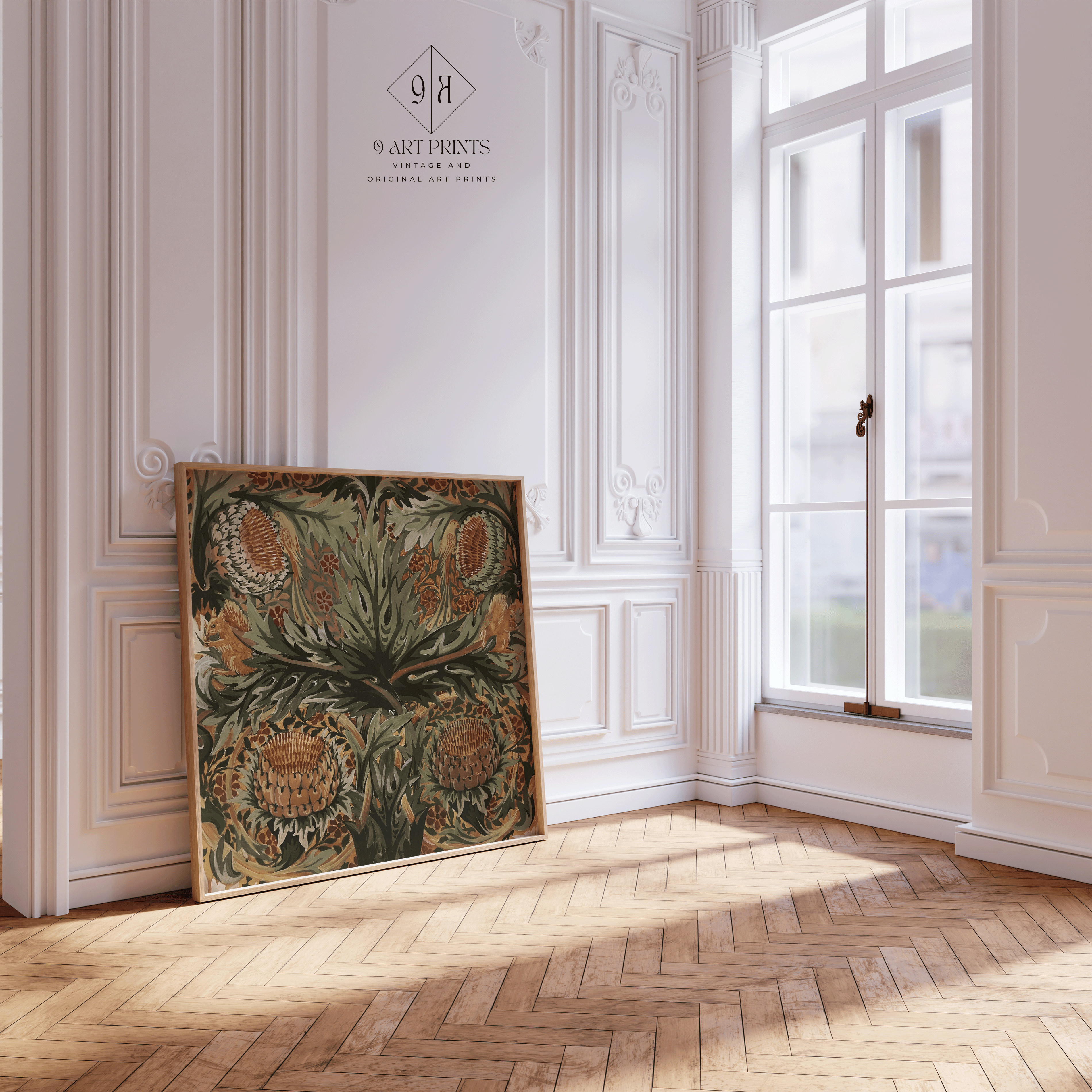 Artichokes, Birds and Squirrels - 9ArtPrints