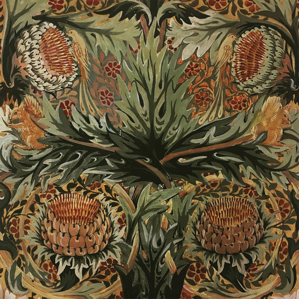 William Morris — Artichokes, Birds and Squirrels | Botanical Art Print