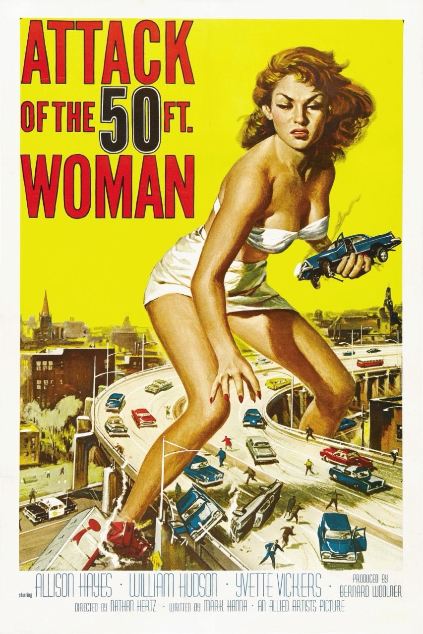 Attack of the 50 Foot Woman (1958) | Vintage Sci-Fi Movie Poster Print - 9ArtPrints