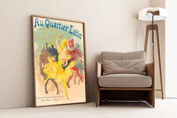 Jules Chéret — Au Quartier Latin | Vintage Poster Print