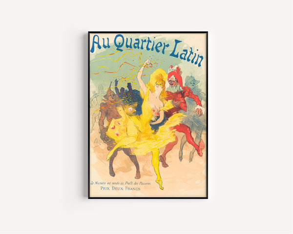 Jules Chéret — Au Quartier Latin | Vintage Poster Print