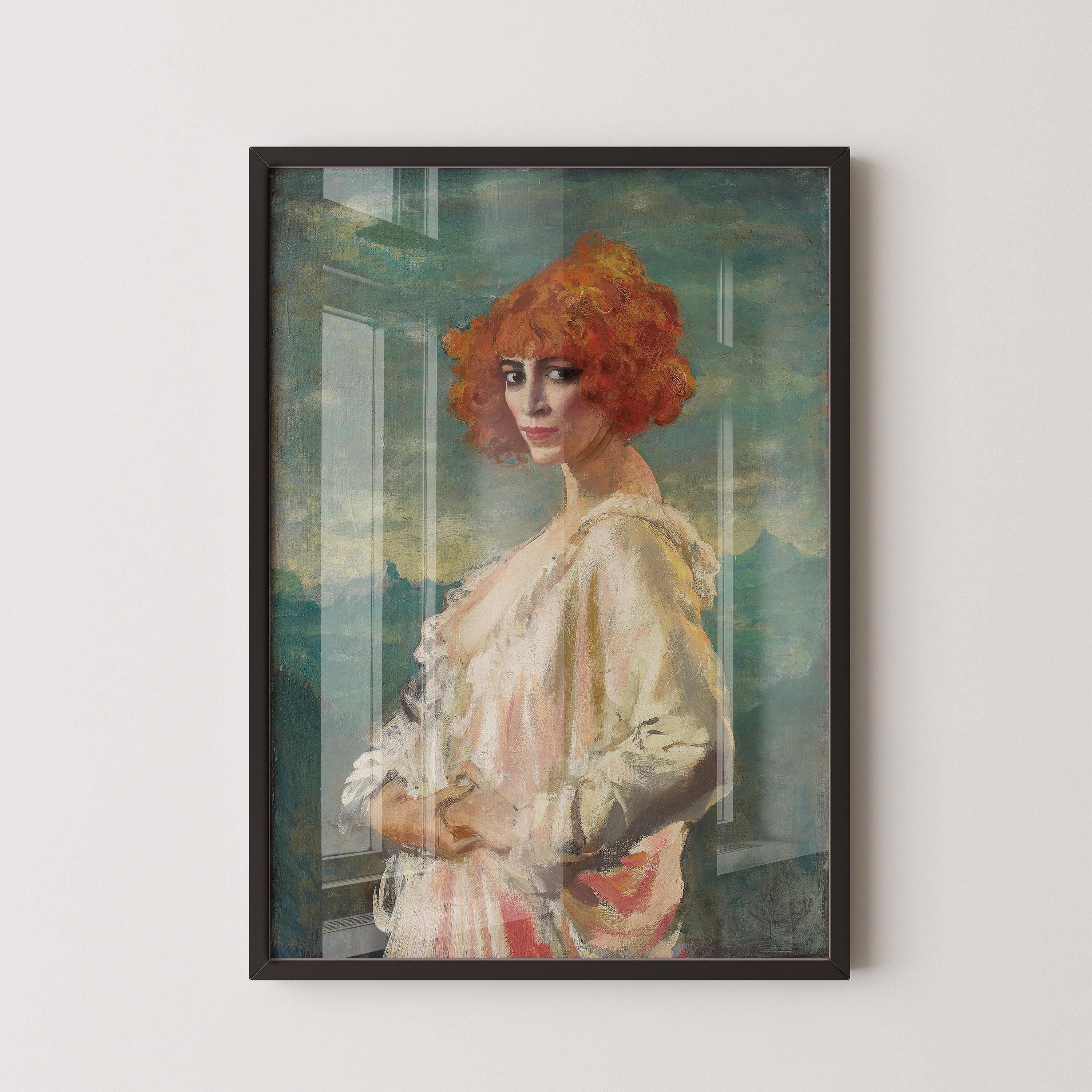 Augustus John - The Marchesa Casati | Vintage Portrait Wall Art (available handframed or unframed) - 9ArtPrints