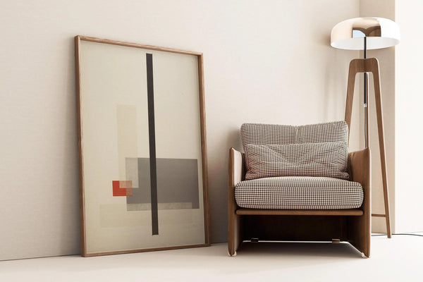 László Moholy-Nagy — Bauhaus Poster | Red & Grey Constructivist Print