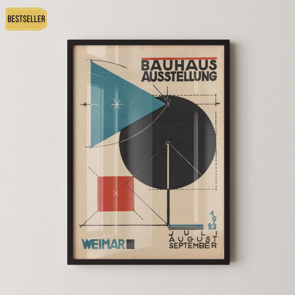 Bauhaus — Ausstellung | Triangle, Circle & Square Exhibition Print