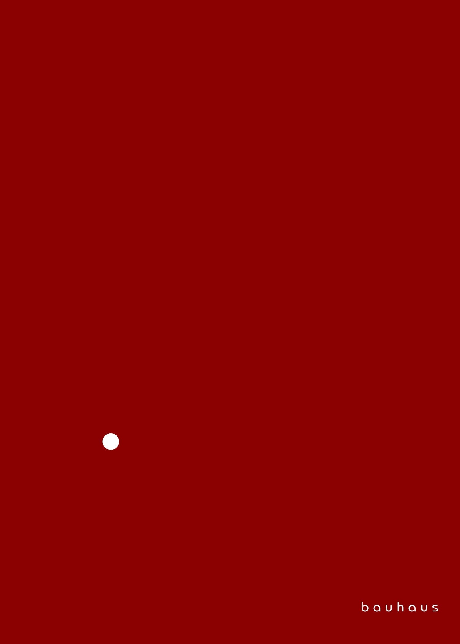 Bauhaus — Der Punkt (The Dot) | Mid-Century Modern Print in Red & White - 9ArtPrints