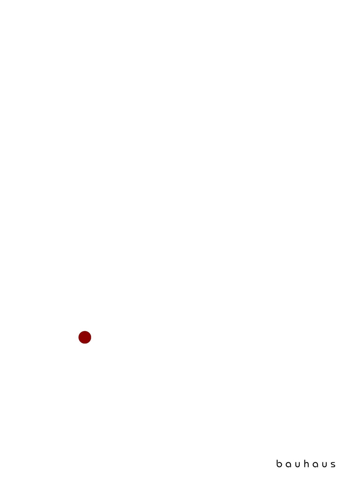 Bauhaus — Der Punkt (The Dot) | Mid-Century Modern Print in White & Red - 9ArtPrints