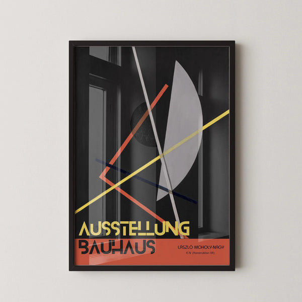 László Moholy-Nagy — E IV (Konstruktion 8) | Bauhaus Exhibition Fine Art Print