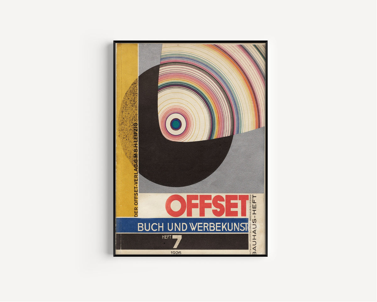 Bauhaus Magazine Cover Art Print: Joost Schmidt Mid - Century Modern - 9ArtPrints
