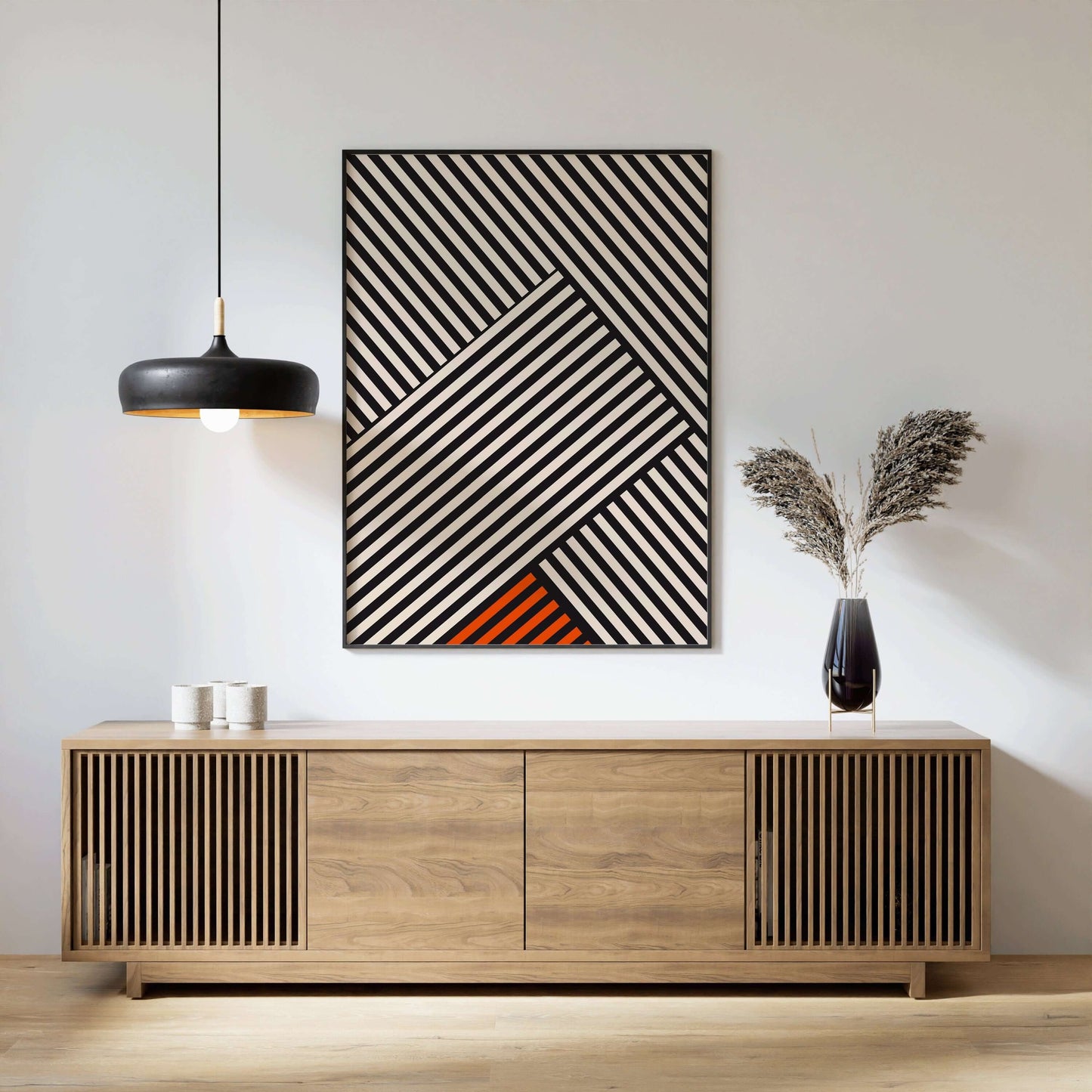 Bauhaus Poster - STRIPES | Mid - century modern art print (available framed or unframed) - 9ArtPrints