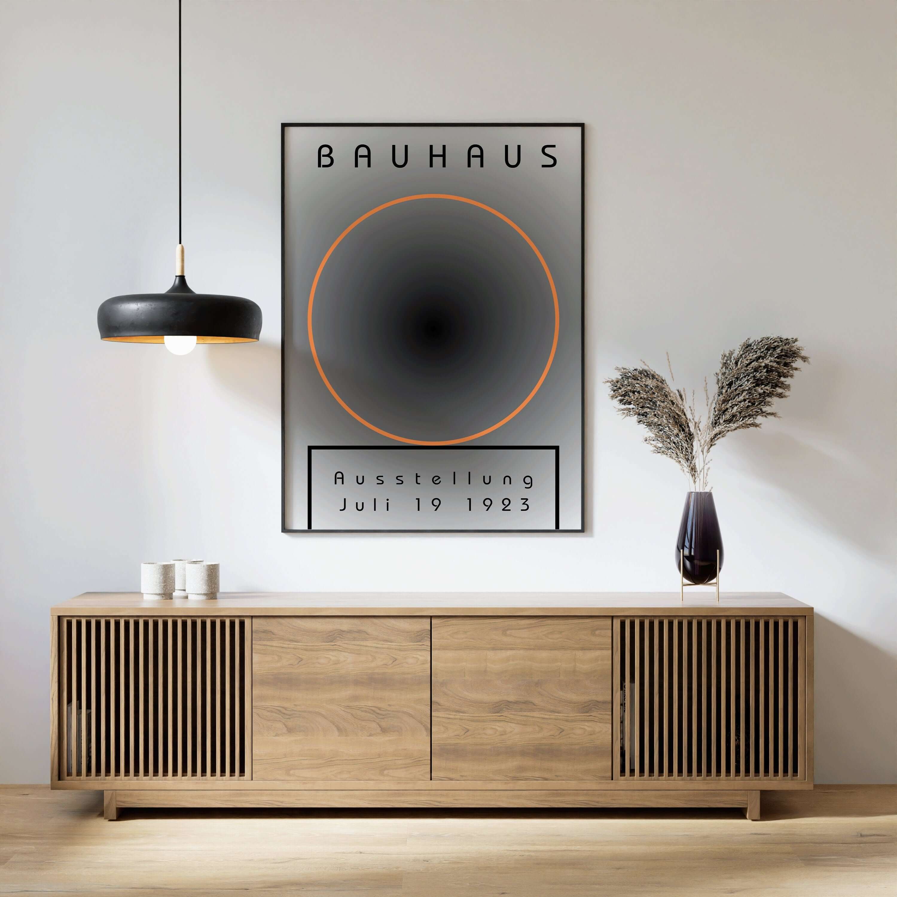 Bauhaus Poster - THE CIRCLE | Abstract Mid - century modern art print (available framed or unframed) - 9ArtPrints