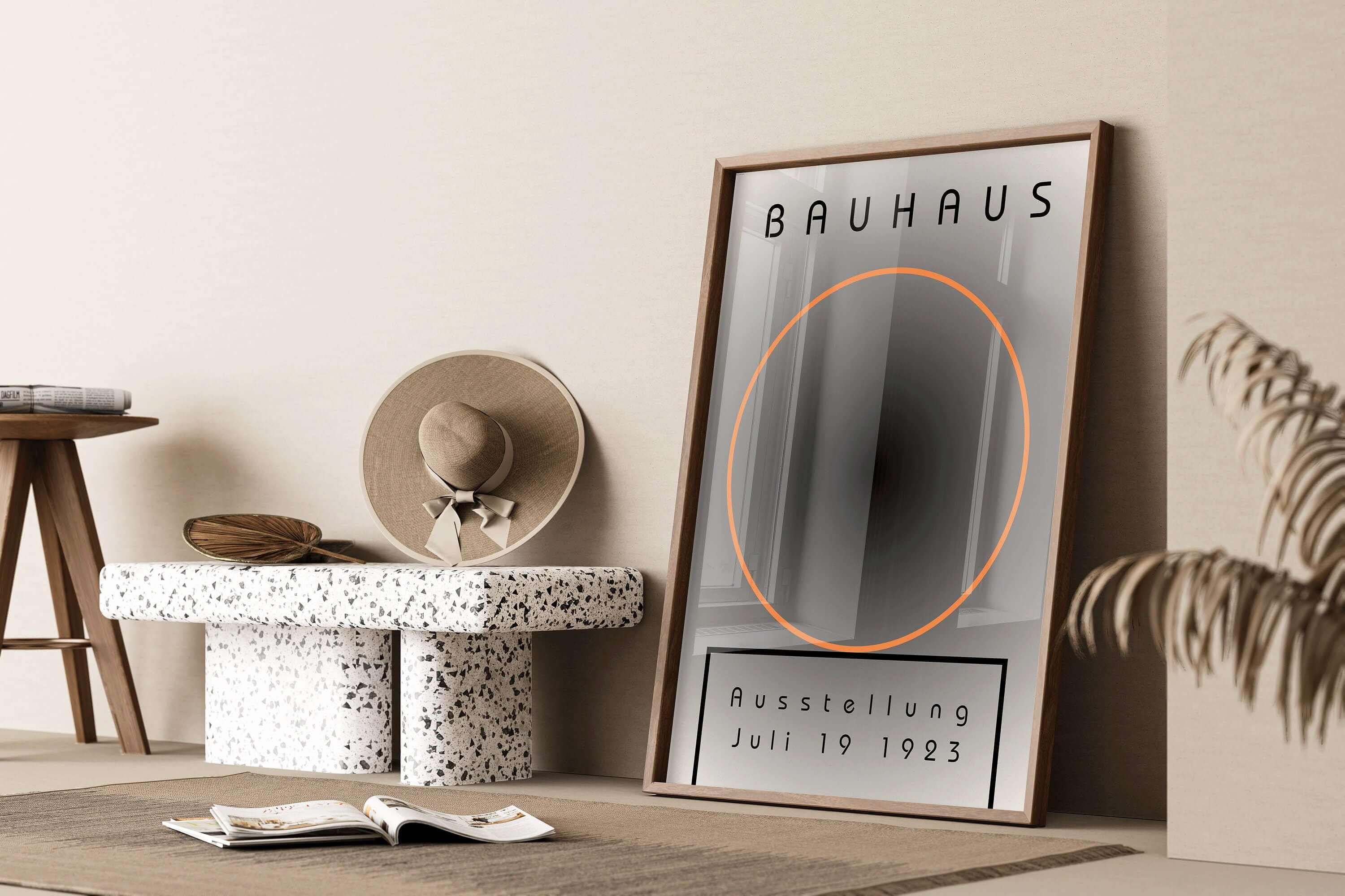 Bauhaus Poster - THE CIRCLE | Abstract Mid - century modern art print (available framed or unframed) - 9ArtPrints